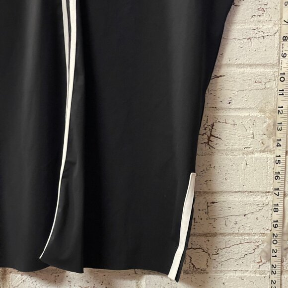 🏁 Lysse New York Black Contrast Stripe Tunic Top (Size M) - Picture 3 of 9